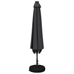 vidaXL Parasol de jardin avec lumières LED et base 230 x 230 cm