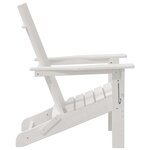 Chaises Adirondack Pliables vidaXL 2 Pièces Blanc 74.5x80.5x90 cm HDPE