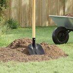 vidaXL Tête de pelle Noir 34 5 x 24 cm Acier enduit de poudre