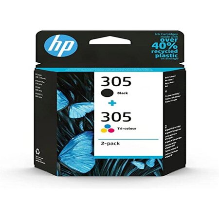 Pack de 2 cartouches jet d'encre (1 noir + 3 couleur) hp sous blister hp