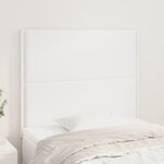 vidaXL Têtes de lit 2 Pièces Blanc 80x5x78/88 cm Similicuir