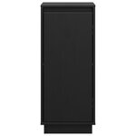vidaXL Buffets 2 Pièces Noir 31 5x34x75 cm Bois massif de pin