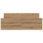 vidaXL Cadre de lit sans matelas chêne artisanal 135x190 cm
