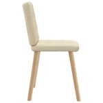 vidaXL Chaises à manger lot de 4 crème tissu