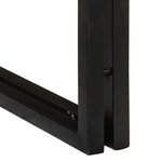 vidaXL Tables d'appoint 3 Pièces Marron et noir Bois d'acacia massif
