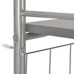 vidaXL Ensemble à dîner pliant 3 Pièces et étagère de rangement MDF acier