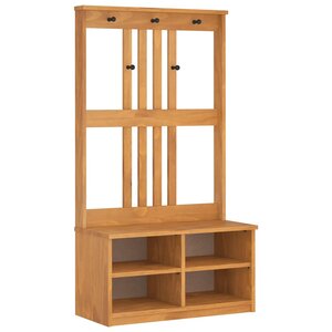 vidaXL Portemanteau SANDNES 87x40x159 5 cm bois massif pin