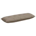 vidaXL Coussin de Dos Taupe 140 x 50 cm Tissu en microfibre