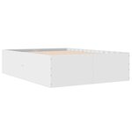 vidaXL Cadre de lit sans matelas blanc 135x190 cm