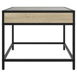 vidaXL Table basse avec LED infini chêne sonoma 70x50x41 cm