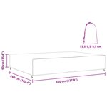 vidaXL Housse pour mobilier d'extérieur Noir 350 x 260 x 90 cm 210D