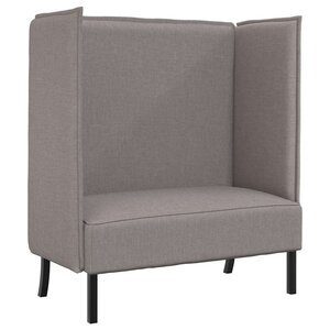 vidaXL Canapé à Haut Dossier 101cm Taupe tissu