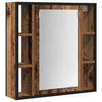 vidaXL Ensemble de mobilier de salle de bain avec étagère 2 Pièces Marron