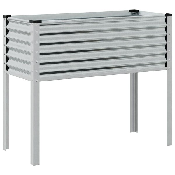 vidaXL Jardinière 100x45x90 cm acier inoxydable