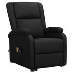 vidaXL Fauteuil Noir Similicuir