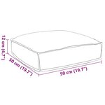 vidaXL Coussin Beige 50 x 50 x 12 cm Tissu Oxford