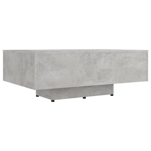 vidaXL Table basse Gris béton 85x55x31 cm Bois d'ingénierie
