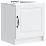 vidaXL Cabinet de chevet Blanc 43 x 34 5 x 47 cm Bois d'ingénierie