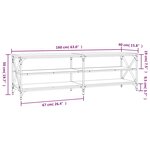 vidaXL Meuble TV chêne sonoma 160x40x50 cm bois d'ingénierie