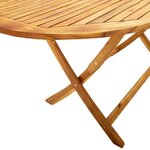 vidaXL Ensemble à manger de jardin 9Pièces bois d'acacia solide textilène