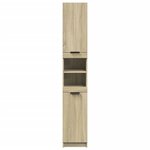 vidaXL Armoire salle de bain chêne sonoma 32x34x188 5 cm