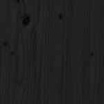 vidaXL Banc de jardin noir 201 5 cm bois massif de pin