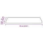 vidaXL Tapis d'escalier auto-adhésifs Rayé 15 Pièces Rouge 65 x 21 x 4 cm