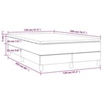 vidaXL Sommier à lattes de lit et matelas Vert foncé 120x200cm Velours