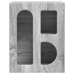 vidaXL Table de chevet Gris Sonoma 40 x 35 x 50 cm Bois d'ingénierie