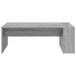 vidaXL Table basse Gris Sonoma 95 x 50 x 34 cm Bois d'ingénierie
