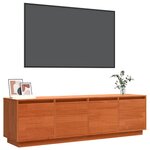 vidaXL Meuble TV Marron 156 x 37 x 45 cm Bois d'ingénierie