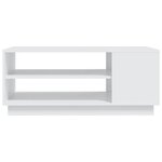vidaXL Table basse blanc 102x55x43 cm bois d'ingénierie