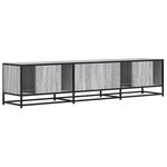 vidaXL Meuble TV sonoma gris 180x35x41 cm bois d'ingénierie
