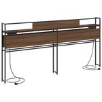 vidaXL Tête de lit de rangement Chêne marron 180 cm Bois d'ingénierie