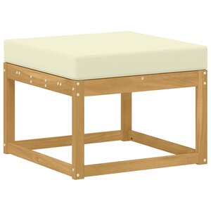 vidaXL Hocker d'extérieur Bois d'Acacia Massif Blanc
