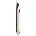 vidaXL Tête de lit suspendue Avec lumière LED Blanc PU antique