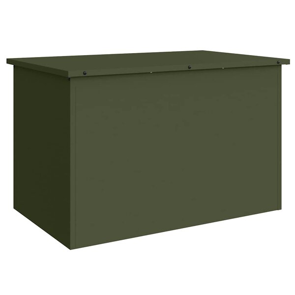 vidaXL Boîte de Rangement Extérieure Vert olive 80 x 50 5 x 50 cm
