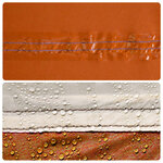 vidaXL Bâche de camping gris et orange 300x294 cm imperméable