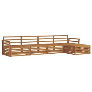 vidaXL Ensemble de canapés d'extérieur 5 pc Naturel