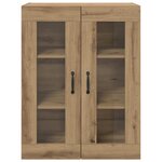 vidaXL Armoires Murailles 2 Pièces chêne artisanal 69 5 x 34 x 90 cm