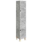 vidaXL Ensemble de Meubles 2 Pièces Gris béton Bois d'ingénierie