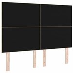 vidaXL Tête de lit avec des lumières à LED Réglable Crème 160 cm tissu