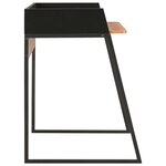 Bureau table poste de travail meuble d'ordinateur informatique étude et 90 x 60 x 88 cm noir 02_0023929
