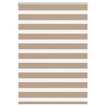 vidaXL Store zèbre marron sable largeur du tissu 100 9cm polyester