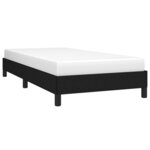 vidaXL Cadre de lit sans matelas noir 100x200 cm tissu