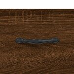 vidaXL Table de chevet chêne marron 40x40x66 cm bois d'ingénierie