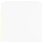 vidaXL Armoire murale avec portes en verre blanc 68 5x37x35 cm