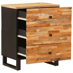 vidaXL Armoire de lit Marron 50 x 33 x 62 cm Bois de mangue massif