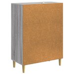 vidaXL Buffet Sonoma gris 66 x 34 5 x 90 cm Bois d'ingénierie