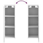 vidaXL Cabinet de Salle de Bain Mural Blanc brillant